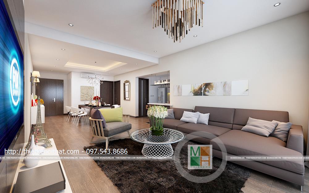 Sofa sang trọng ở chung cư Mandarin Garden